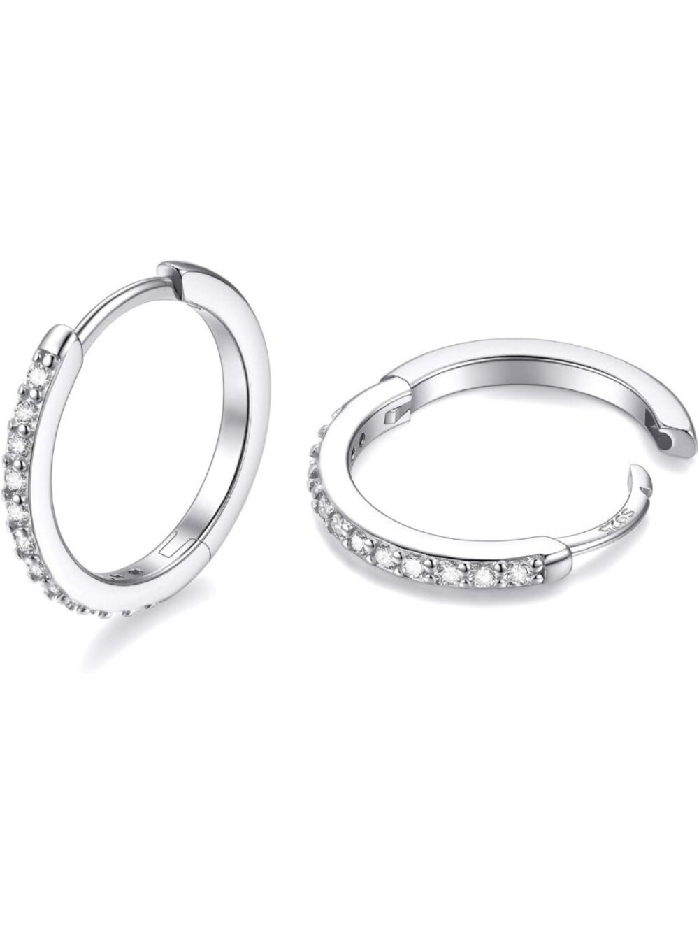 Sterling Silver 925 Huggie Hoop Earrings for Women - Chic & Stylish Jewelry
